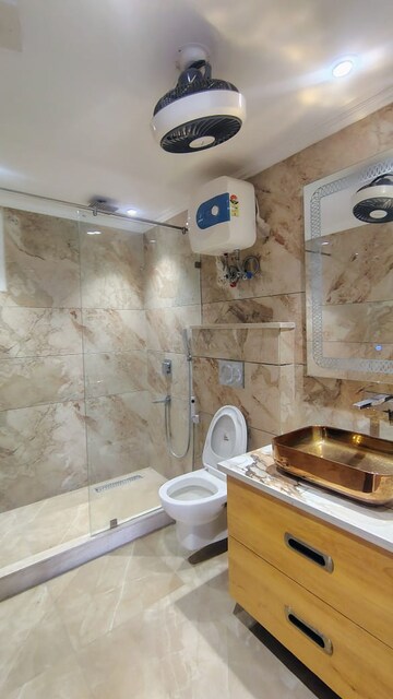Bathroom in 3 BHK Builder Floor at DLF Atria, Dlf Phase ii – for Rent
