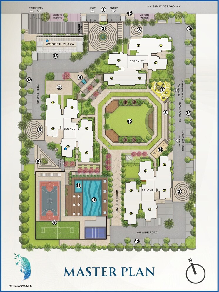 Master Plan, eldeco-whispers-of-wonder 3 Bedroom 1850 Sq.Ft. Apartment In Sector 22d Yamuna Expressway Greater Noida 9146013