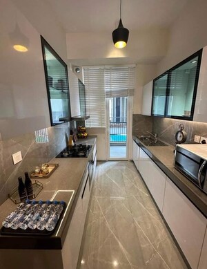Kitchen in 3.5 BHK Builder Floor at M3M Antalya Hills, Sector 79 – for Sale