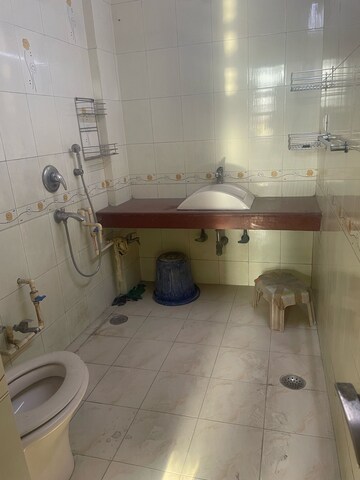 Bathroom in 3 BHK Apartment at Sector 12 Dwarka – for Rent