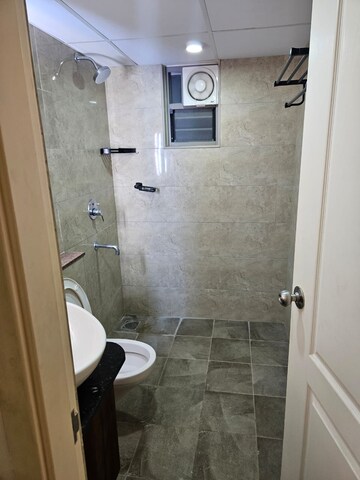 Bathroom in 3 BHK Apartment at Goyal Orchid Piccadilly, Thanisandra Main Road – for Rent