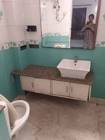 Bathroom in 3 BHK Builder Floor at Chittaranjan Park – for Rent