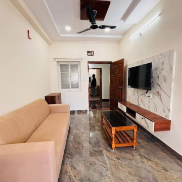 Living Room in 1 BHK Apartment at First Avenue Kondapur, Masjid Banda – for Rent