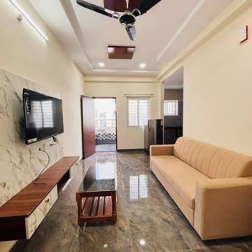 Living Room in 1 BHK Apartment at First Avenue Kondapur, Masjid Banda – for Rent
