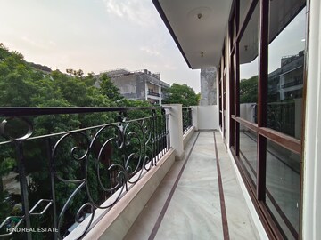 Balcony in 3 BHK Builder Floor at Vasant Kunj – for Rent