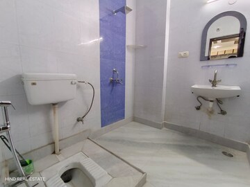 Bathroom in 3 BHK Builder Floor at Vasant Kunj – for Rent