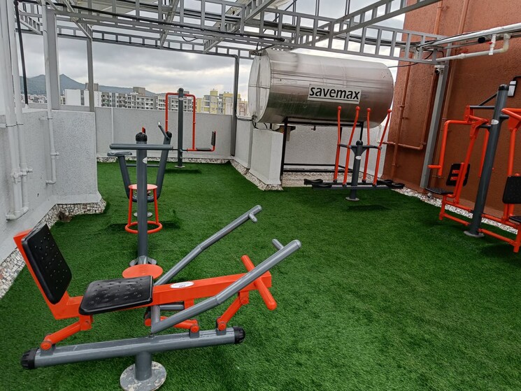 Gym, mont-vert-sonnet 2 Bedroom 955 Sq.Ft. Apartment In Wakad Pune 9147377