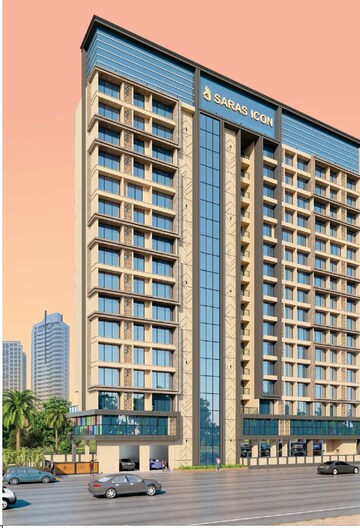 2 BHK Apartment – Exterior View View at Saras Icon, Seawoods - for Sale