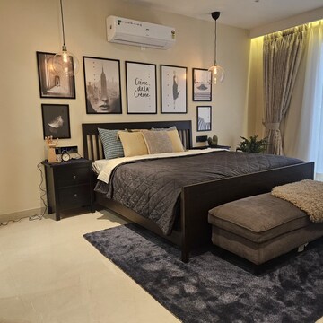 Living Room in 4 BHK Apartment at The Ananta Aspire, High Ground – for Sale