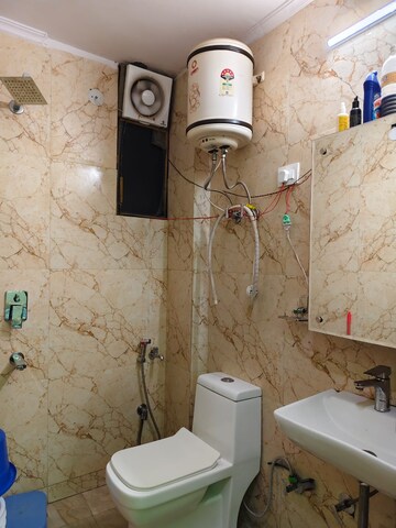 Bathroom in 2 BHK Apartment at Chattarpur – for Rent