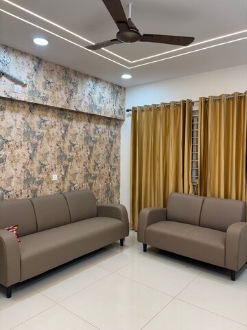 Living Room in 3 BHK Apartment at GHR Titania, Kondapur – for Rent