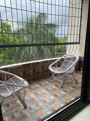 Balcony in 3 BHK Apartment at Aundh – for Rent