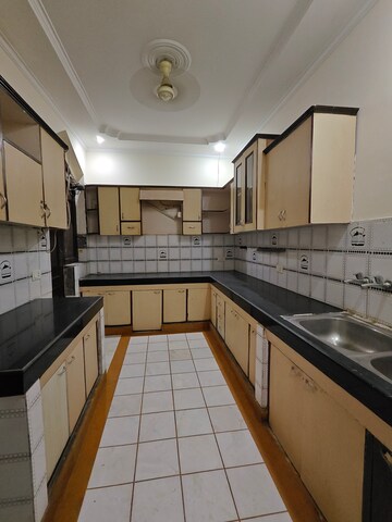 Kitchen in 3 BHK Builder Floor at Ansal Sushant Lok I, Sector 43 – for Rent