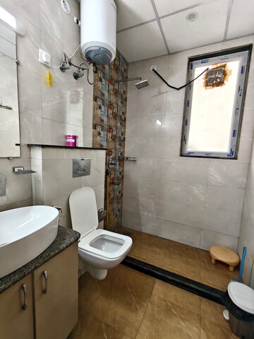 Bathroom in 3 BHK Builder Floor at Ansal Sushant Apartments, Sushant Lok I – for Rent