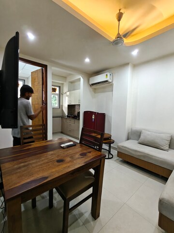 Kitchen in 3 BHK Builder Floor at Ansal Sushant Apartments, Sushant Lok I – for Rent