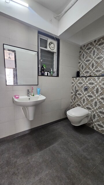 Bathroom in 2 BHK Apartment at Shree Venkatesh Graffiti Glover, Keshav Nagar – for Rent