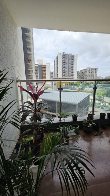Balcony in 2 BHK Apartment at Shree Venkatesh Graffiti Glover, Keshav Nagar – for Rent
