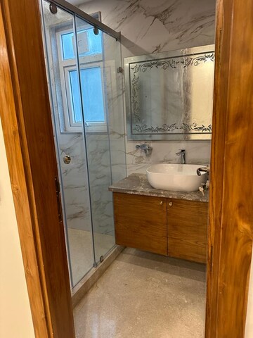 Bathroom in 3 BHK Builder Floor at Nizamuddin East – for Rent