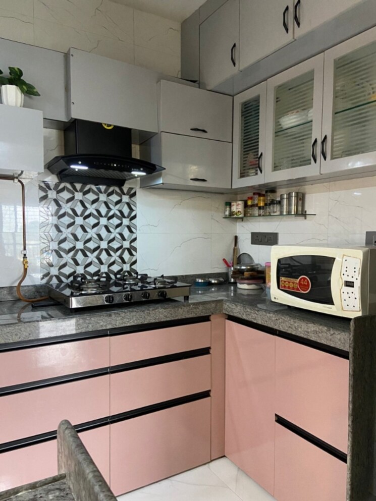 Kitchen, happy-home-complex 2 Bedroom 1000 Sq.Ft. Apartment In Mira Road Thane 9147971
