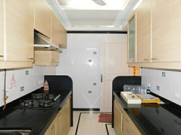 Kitchen in 2 BHK Apartment at Group Seven Rushi Heights, Goregaon East – for Rent