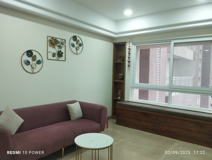 Living Room, universal-botanika-tower-a-and-b 3 Bedroom 2400 Sq.Ft. Apartment In Gachibowli Hyderabad 9147986