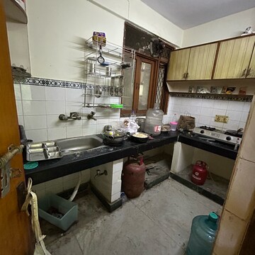 Kitchen in 1 BHK Builder Floor at Kotla Mubarakpur – for Rent