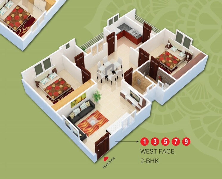 Other, hafeezpet 2 Bedroom 1275 Sq.Ft. Apartment In Hafeezpet Hyderabad 9148037