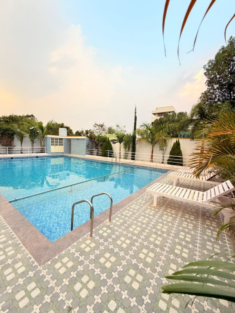 Swimming Pool, green-acres 4 Bedroom 2420 Sq.Yd. Villa In Moinabad Hyderabad 9148039