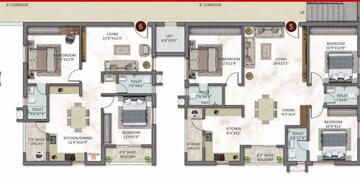 Floor Plan in 2 BHK Apartment at Bachupally – for Sale