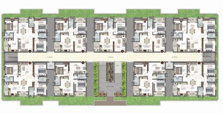 Master Plan, bachupally 2 Bedroom 1168 Sq.Ft. Apartment In Bachupally Hyderabad 9148055