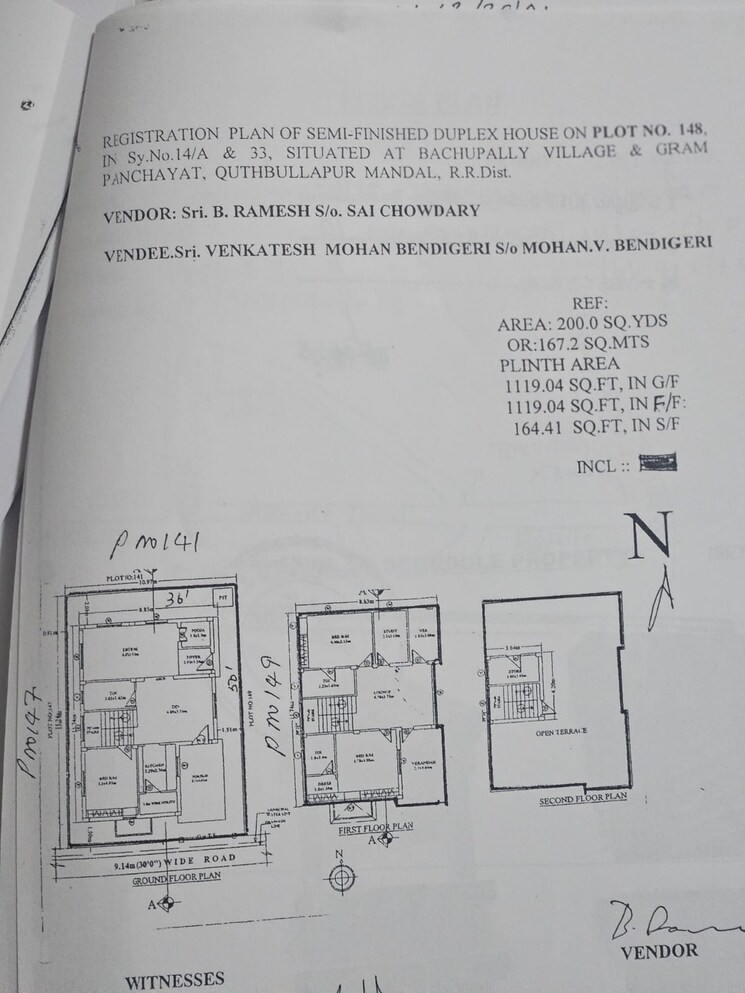 Floor Plan, hi-rise-paradise 3.5 Bedroom 2400 Sq.Ft. Villa In Bachupally Hyderabad 9148175