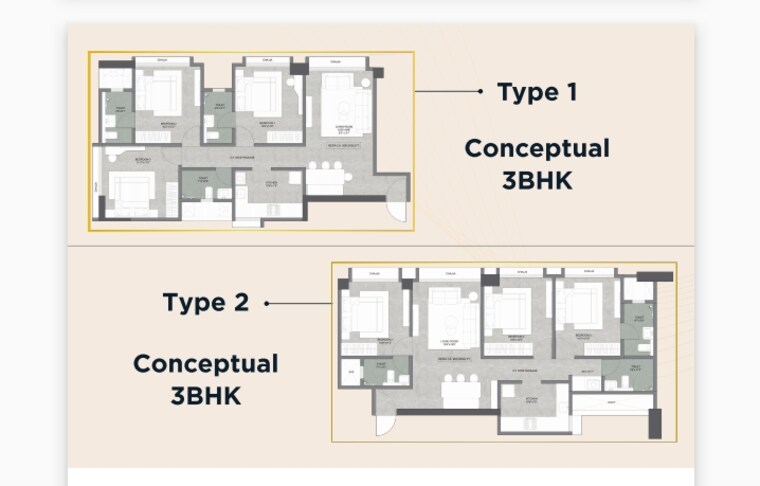 Floor Plan, axiom-rudra 3 Bedroom 900 Sq.Ft. Apartment In Goregaon West Mumbai 9148188