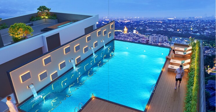 Swimming Pool, purti-the-varanda 3 Bedroom 1522 Sq.Ft. Apartment In Lake Town Kolkata 9148184
