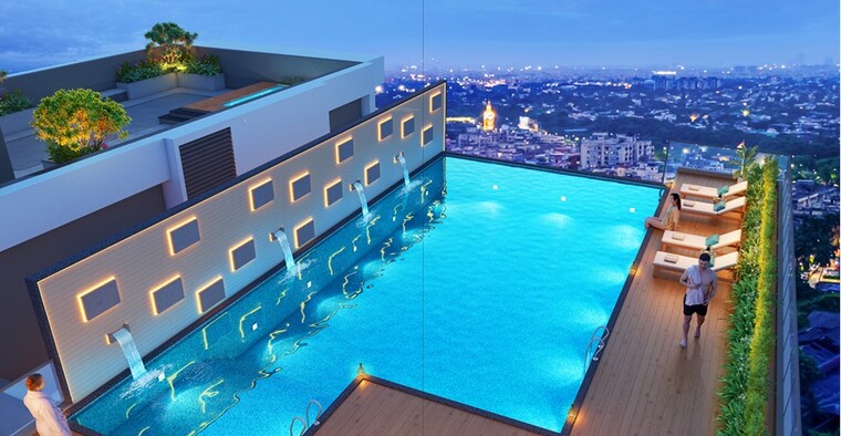 Swimming Pool, purti-the-varanda 3 Bedroom 1522 Sq.Ft. Apartment In Lake Town Kolkata 9148184