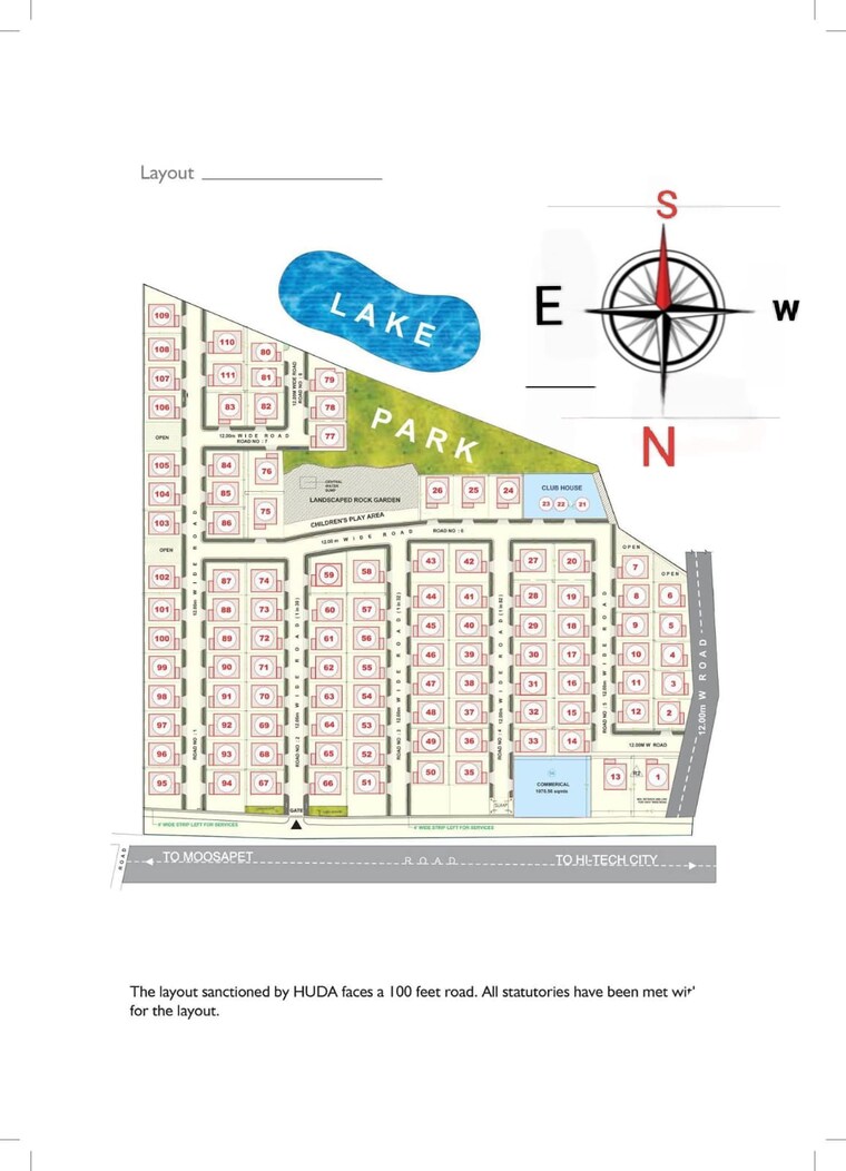 Master Plan, my-stick-hills 3.5 Bedroom 3000 Sq.Ft. Villa In Hi Tech City Hyderabad 9148248