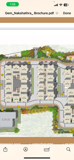 Master Plan in 3 BHK Apartment at Gem Nakshatra, Kokapet – for Sale