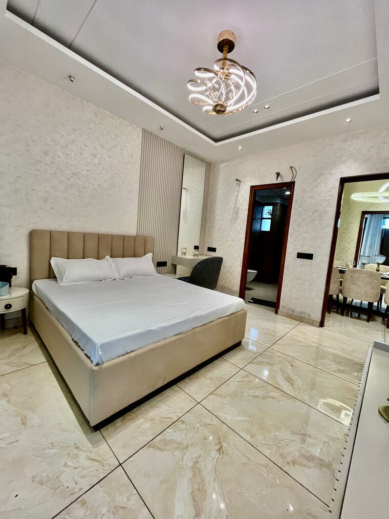 Bedroom, pir machalla 3 Bedroom 1850 Sq.Ft. Apartment In Pir Machalla Zirakpur 9148255