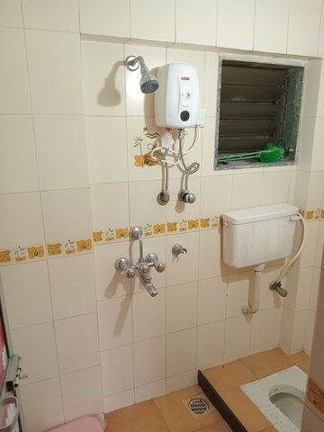 Bathroom in 1 BHK Apartment at DSS Mahavir Trinklets, Kanjurmarg East – for Rent