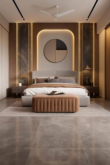 Bedroom in 3.5 BHK Builder Floor at Mahavir Enclave 1 – for Sale