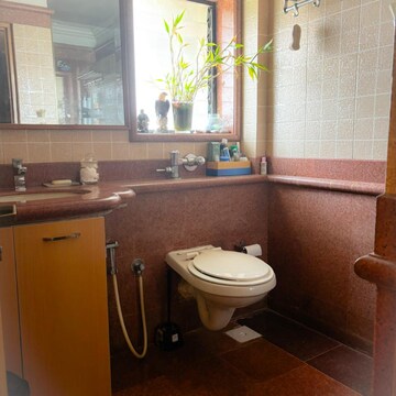 Bathroom in 2 BHK Apartment at Pooja Apartments Khar, Khar West – for Rent