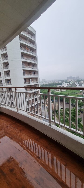 Balcony in 3.5 BHK Apartment at Rishita Mulberry Heights, Sushant Golf City – for Rent