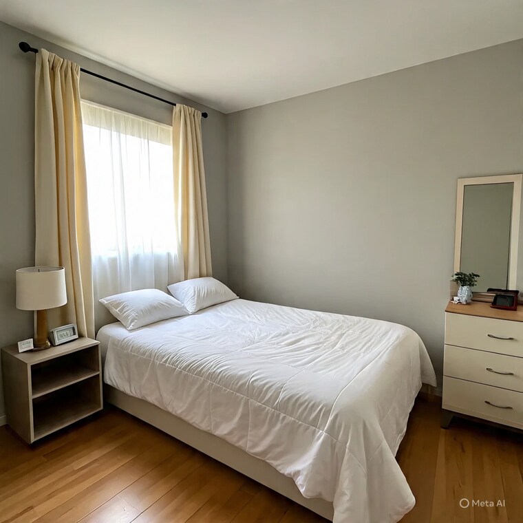 Bedroom, ganga nagar 1 Bedroom 600 Sq.Ft. Apartment In Ganga Nagar Rishikesh 9148534