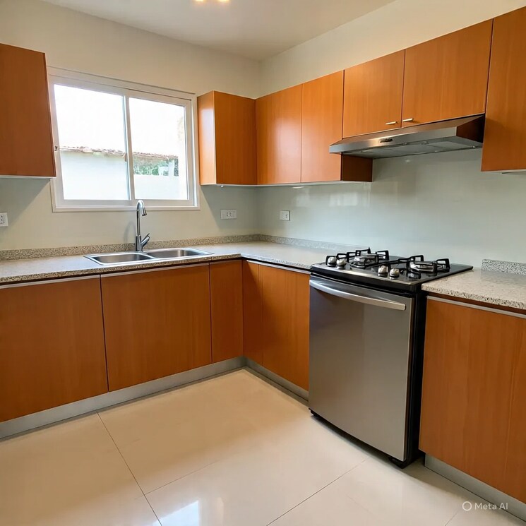 Kitchen, ganga nagar 1 Bedroom 649 Sq.Ft. Apartment In Ganga Nagar Rishikesh 9148663