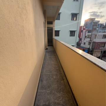 Balcony in 1 BHK Apartment at Legend Flora Kondapur, Masjid Banda – for Rent