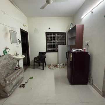 Living Room in 1 BHK Apartment at Legend Flora Kondapur, Masjid Banda – for Rent