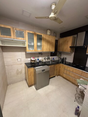 Kitchen in 4 BHK Apartment at Sarita Vihar – for Sale