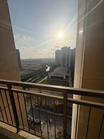 Balcony in 2 BHK Apartment at Sunteck West World, Tivri – for Rent