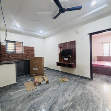 Living Room in 1 BHK Apartment at Sree Nilayam Kondapur, Sriram Nagar – for Rent