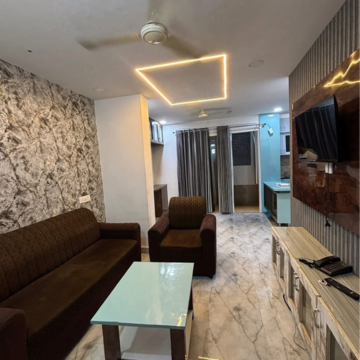 Living Room in 1 BHK Apartment at MK Residency Kondapur, Sriram Nagar – for Rent