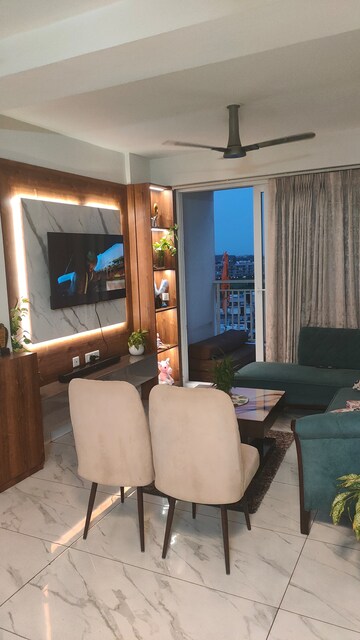 Living Room in 3 BHK Apartment at Motia Blue Ridge, Dhakoli – for Sale